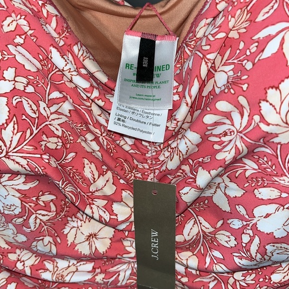 J.Crew Ruched sweetheart one-piece Swimsuit in tossed floral - Picture 4 of 6